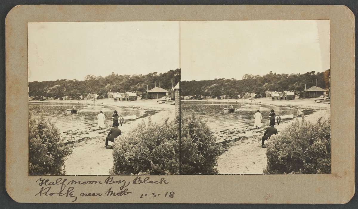 Halfmoon Bay, Black Rock, near Melb. [i.e. Melbourne] (c. 1918)