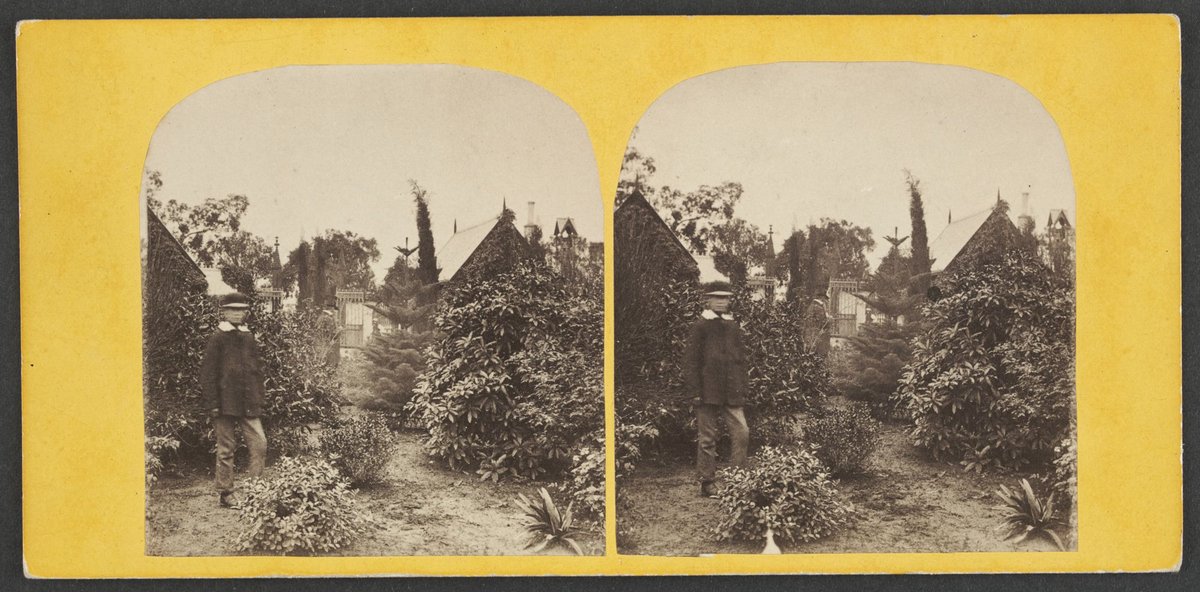 View inside the cemetery, Melbourne, Carlton (1870)