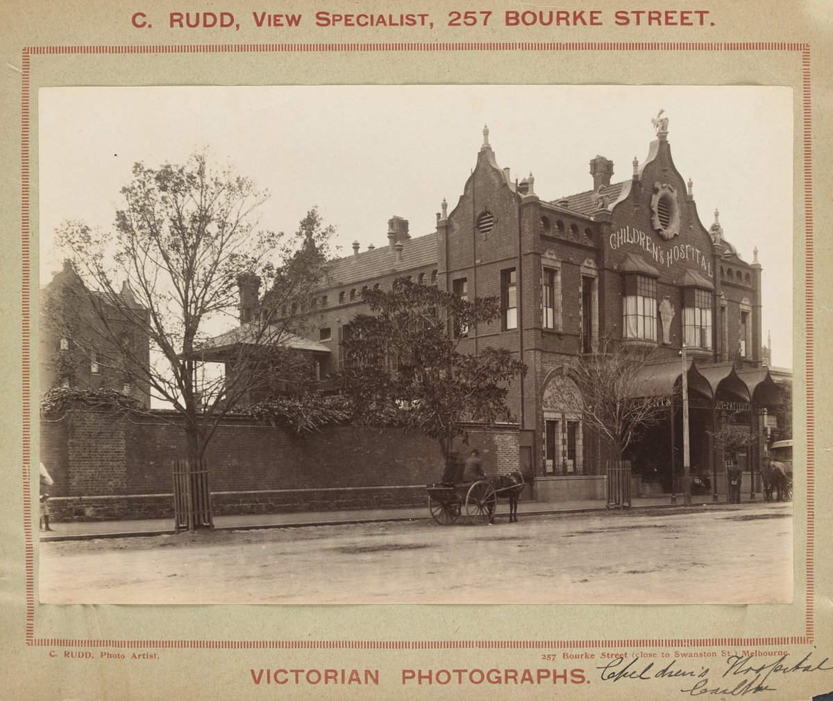 Children's Hospital, Drummond Street Carlton, exterior view (c. 1900)