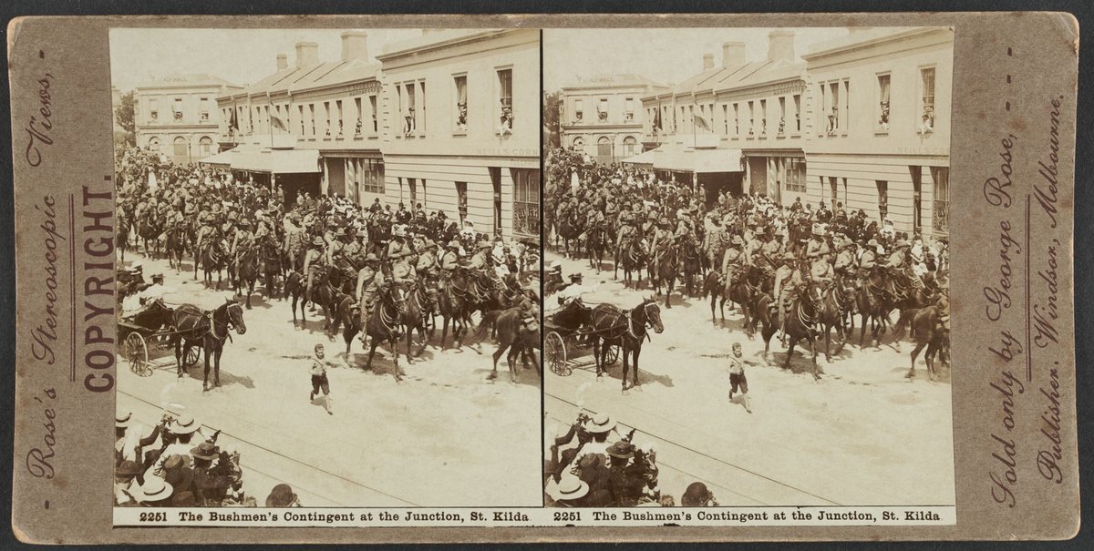 The Bushmen's Contingent at the Junction St. Kilda, St Kilda (c. 1900)
