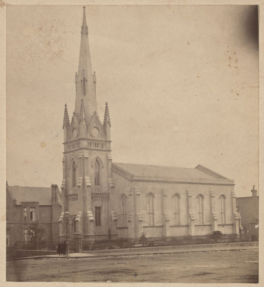 The first Scots Church, Collins Street East, Melbourne, Melbourne City (c. 1860)
