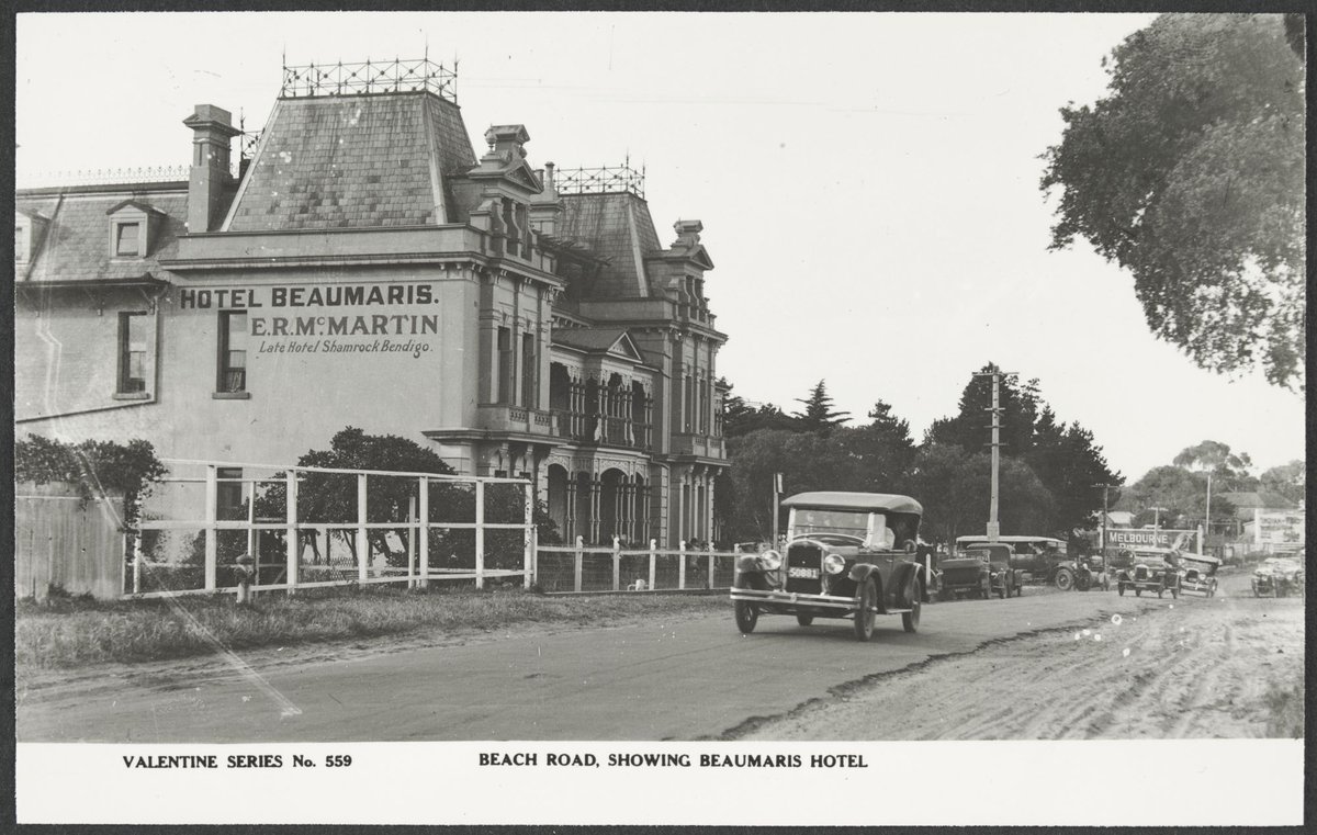 BEACH ROAD, SHOWING BEAUMARIS HOTEL (1920–35)