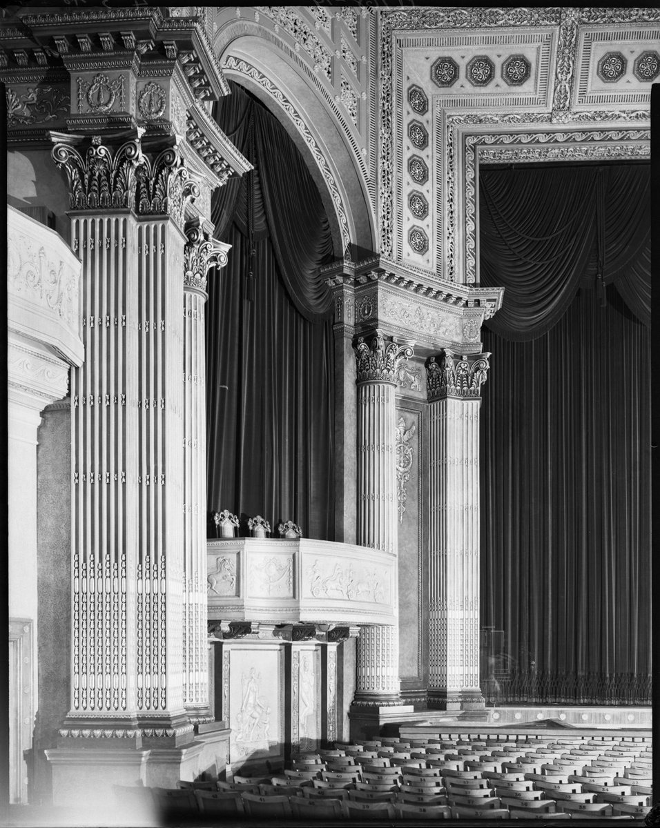 Box, theatre wall (house left), Regent Theatre, Collins Street, Melbourne, Melbourne City (1948)