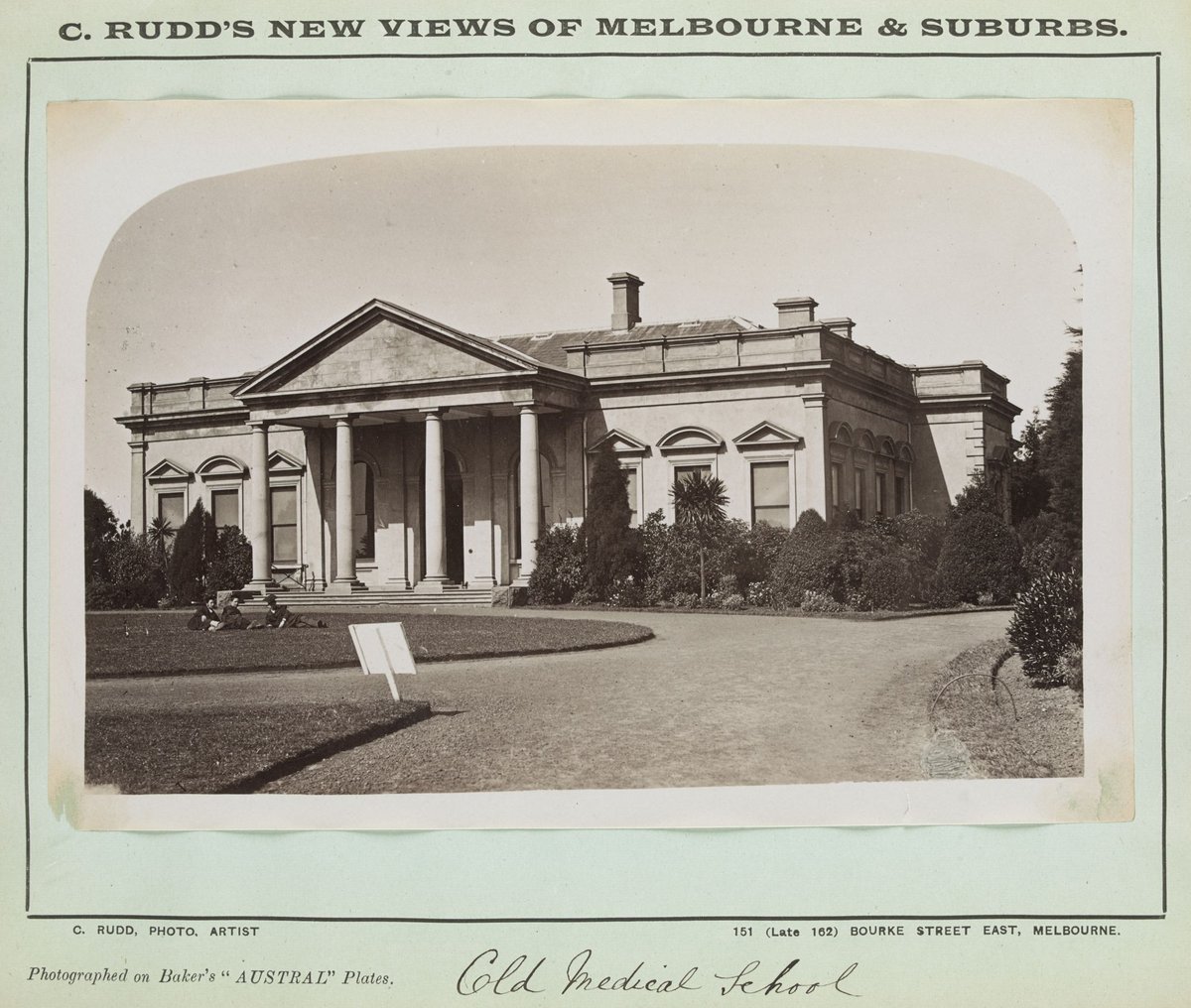 Old Medical School [University of Melbourne], Parkville (c. 1893)