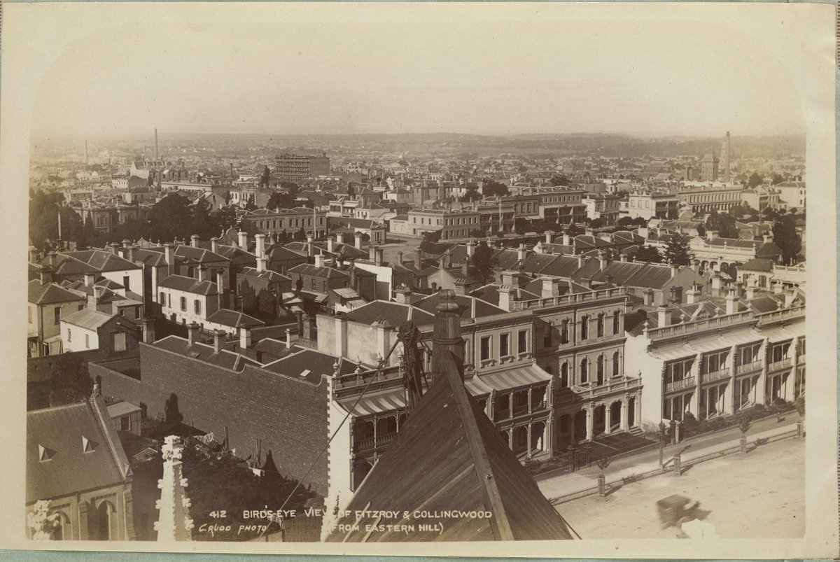 Bird's-Eye View of Fitzroy and Collingwood (from Eastern Hill), East Melbourne (1892–1900)