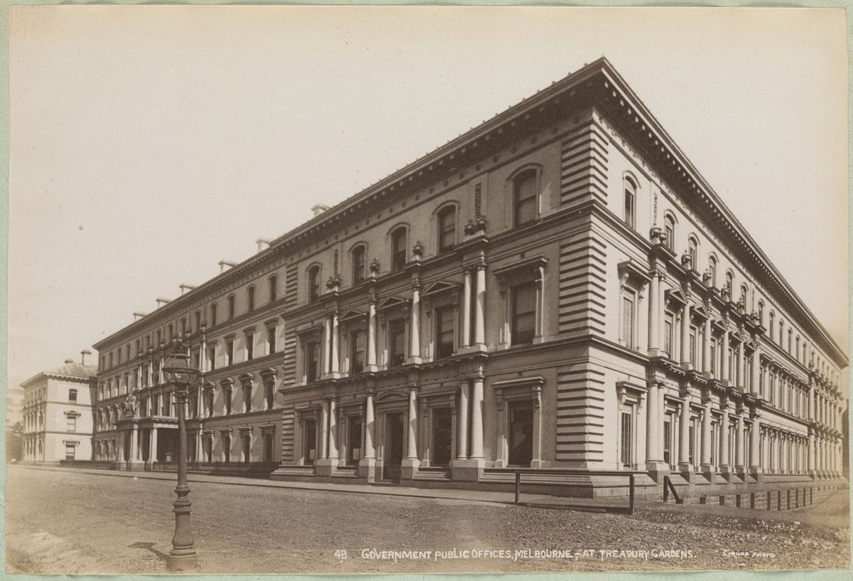Government Public Offices, Melbourne, at the Treasury Gardens [East Melbourne] (1892–1900)