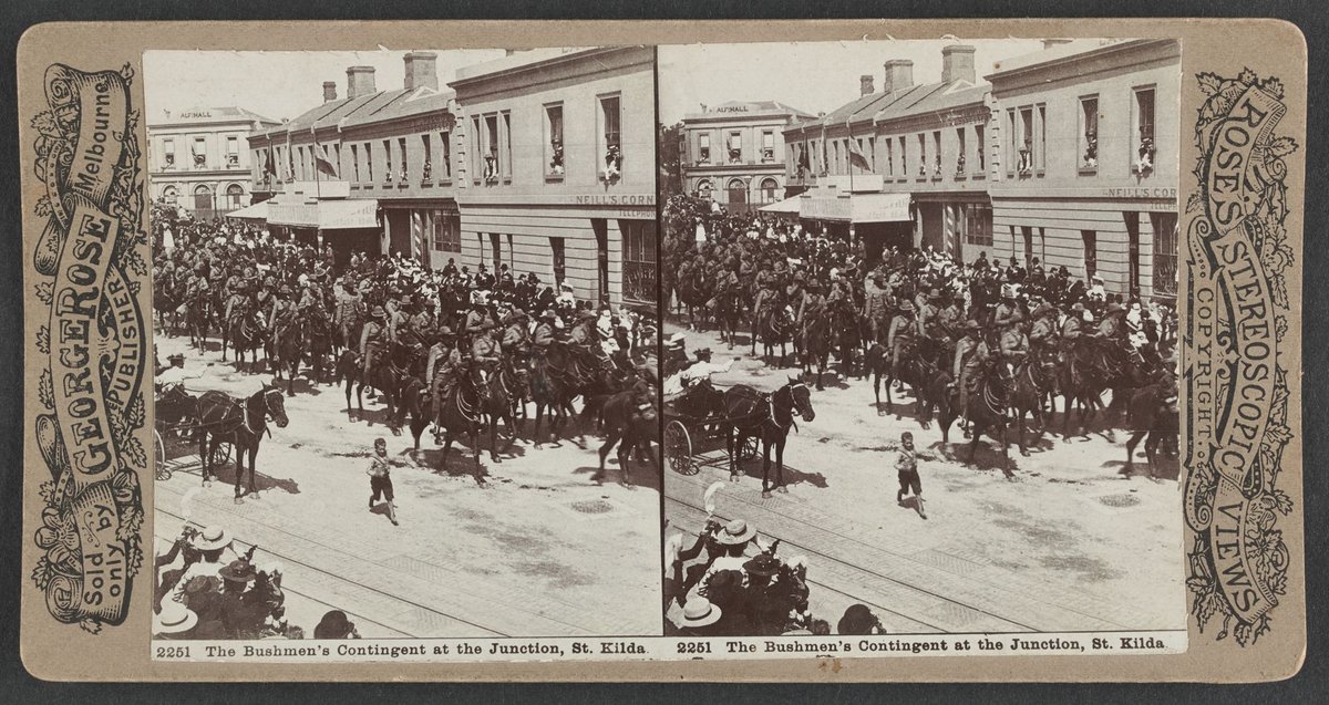 The Bushmen's Contingent at the Junction St. Kilda, St Kilda (c. 1900)