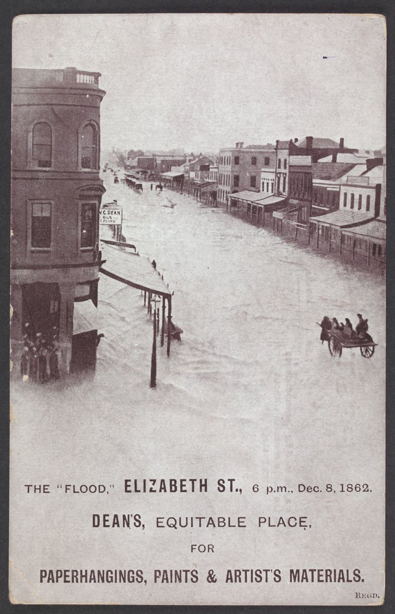 The "Flood," Elizabeth St; 6 p.m; Dec. 8, 1862, Melbourne City