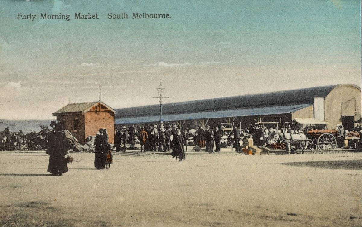 Early Morning Market. South Melbourne (c. 1908)