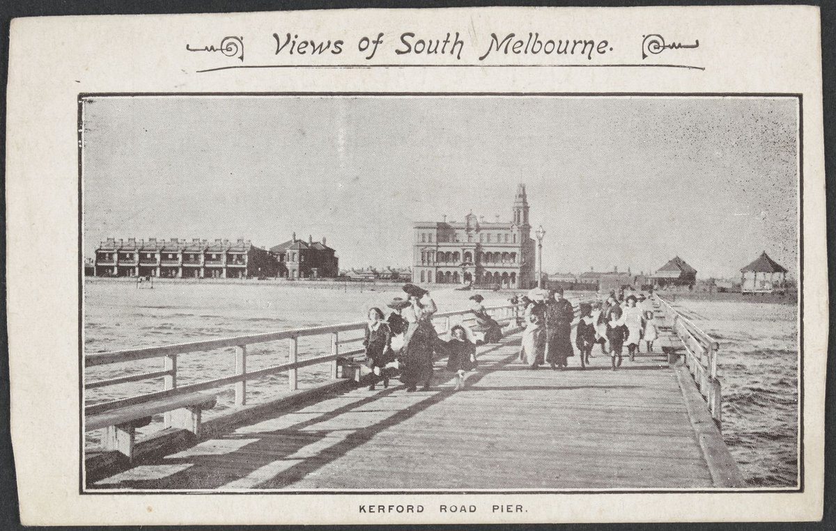 Views of South Melbourne. KERFORD [Kerferd] ROAD PIER (c. 1905)