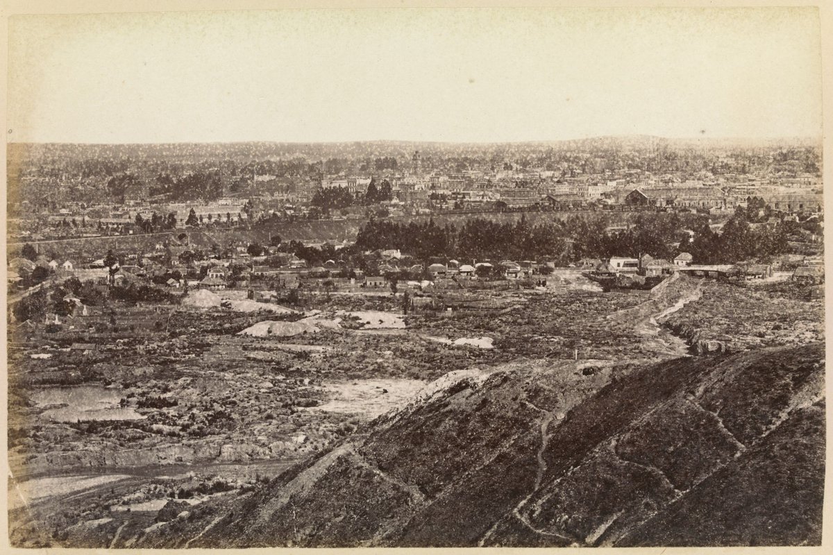 Ballarat. West View from Black Hill 100 Miles N from Melbourne (1870–80)
