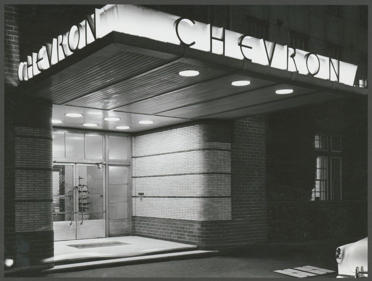 "Chevron Hotel, corner Commercial Road and St.Kilda Road, Prahran" (1954)
