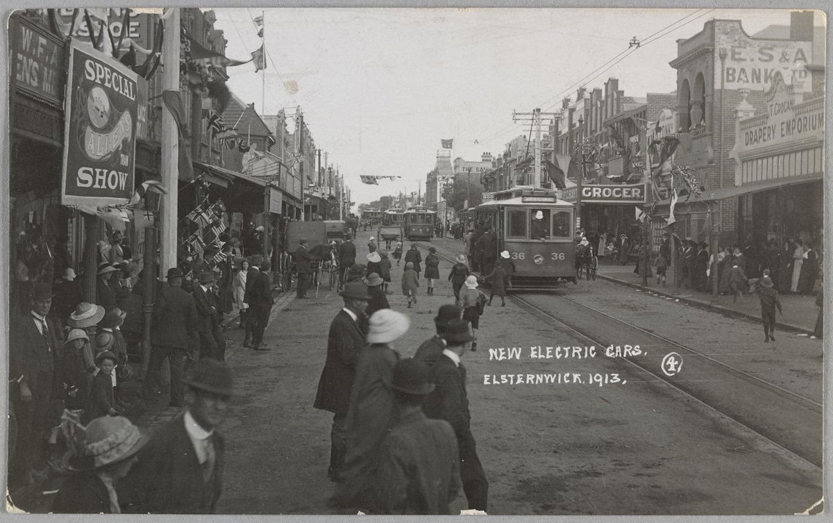 NEW ELECTRIC CARS. ELSTERNWICK. 1913 (c. 1913)