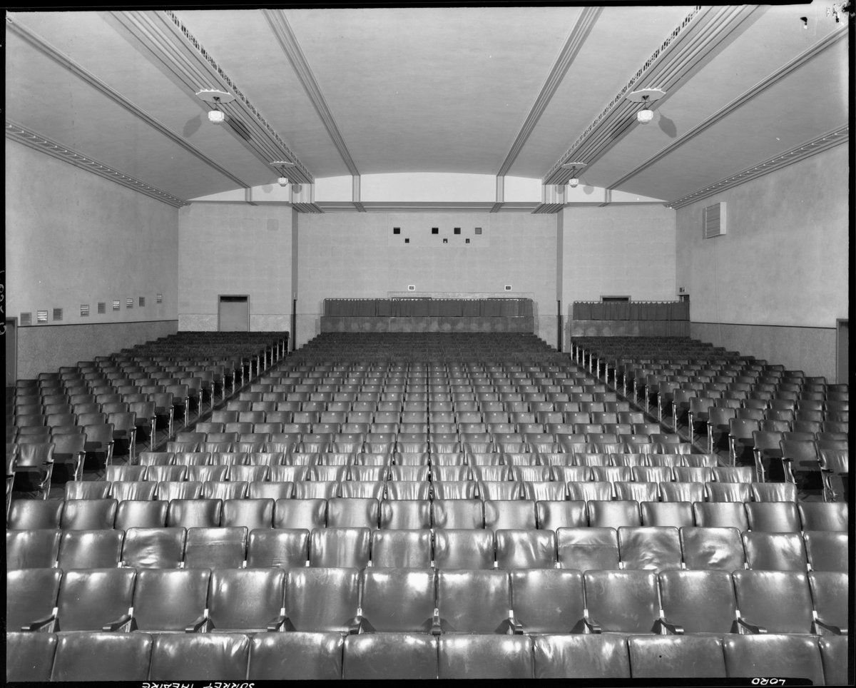 Auditorium of Surrey Theatre, 142 Union Road, Surrey Hills, Victoria looking back towards projection booth (1940?)