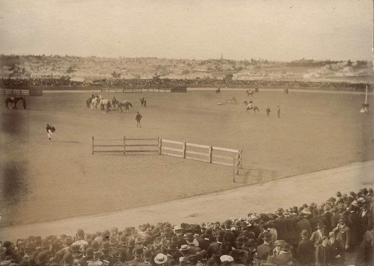 Royal Agricultural Showgrounds Flemington showing portion of the new course September 1903