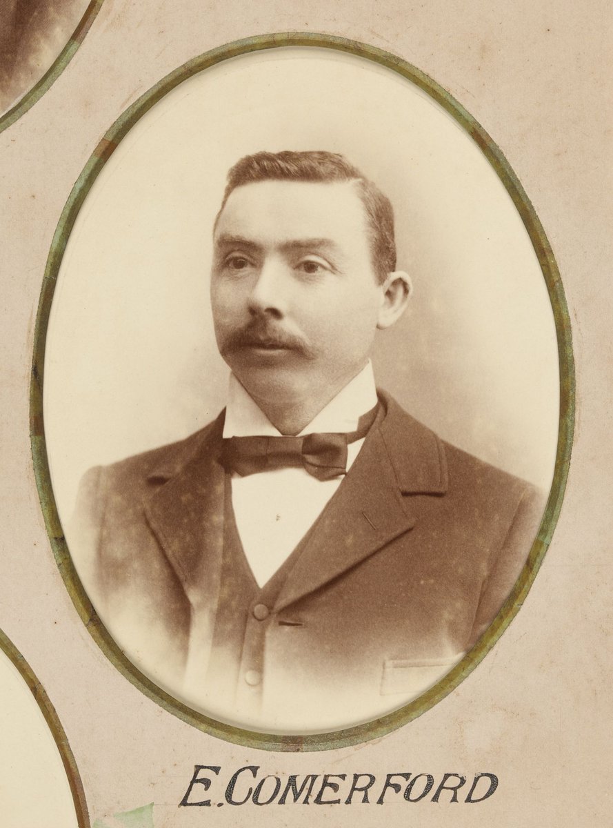 Framed photographs of Joseph Kilmartin and staff of the Camberwell Railway Station presented to Joseph Kilmartin Esq (1900)