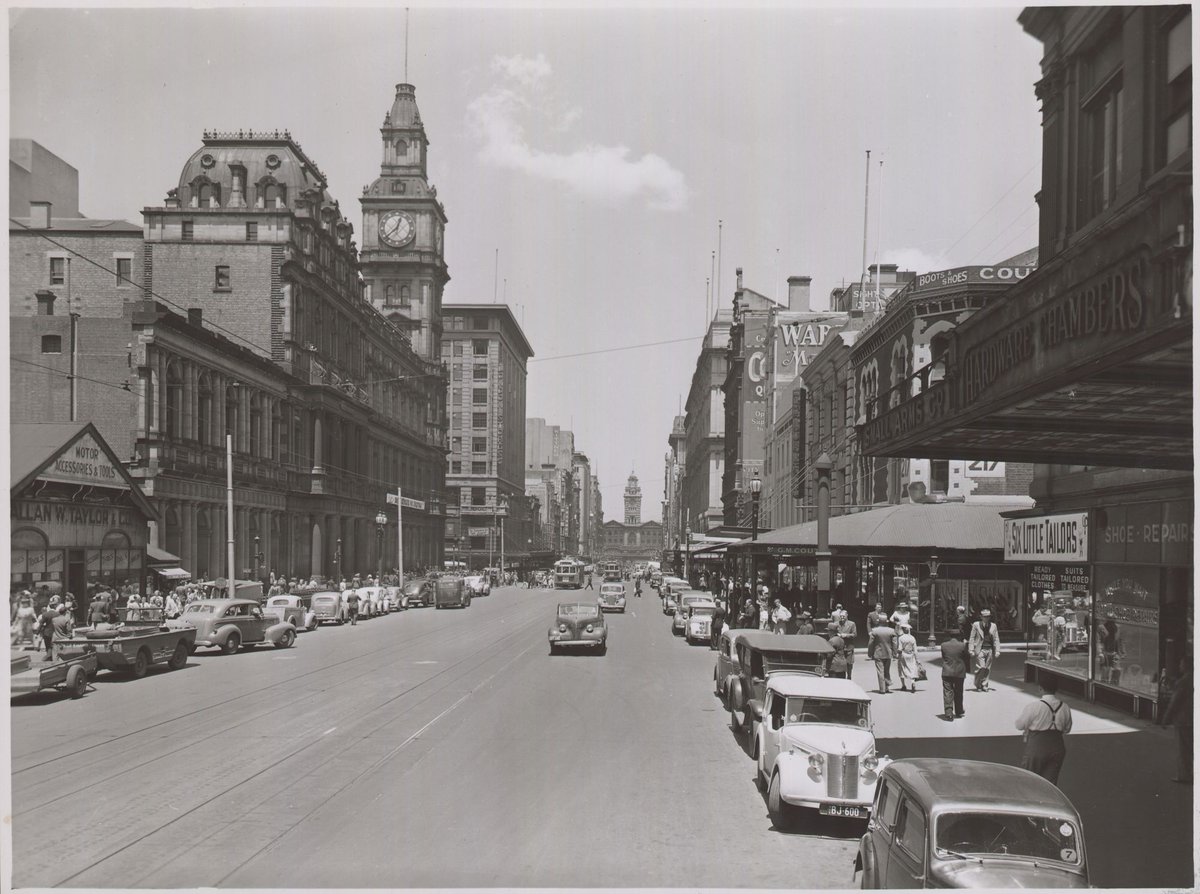 "Views along Elizabeth Street, Melbourne, Victoria.", Melbourne City (1946–53)