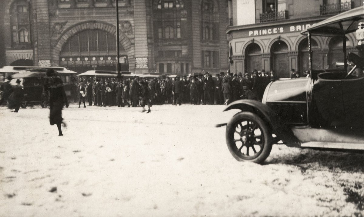 Hailstorm in central Melbourne, 1921, Melbourne City