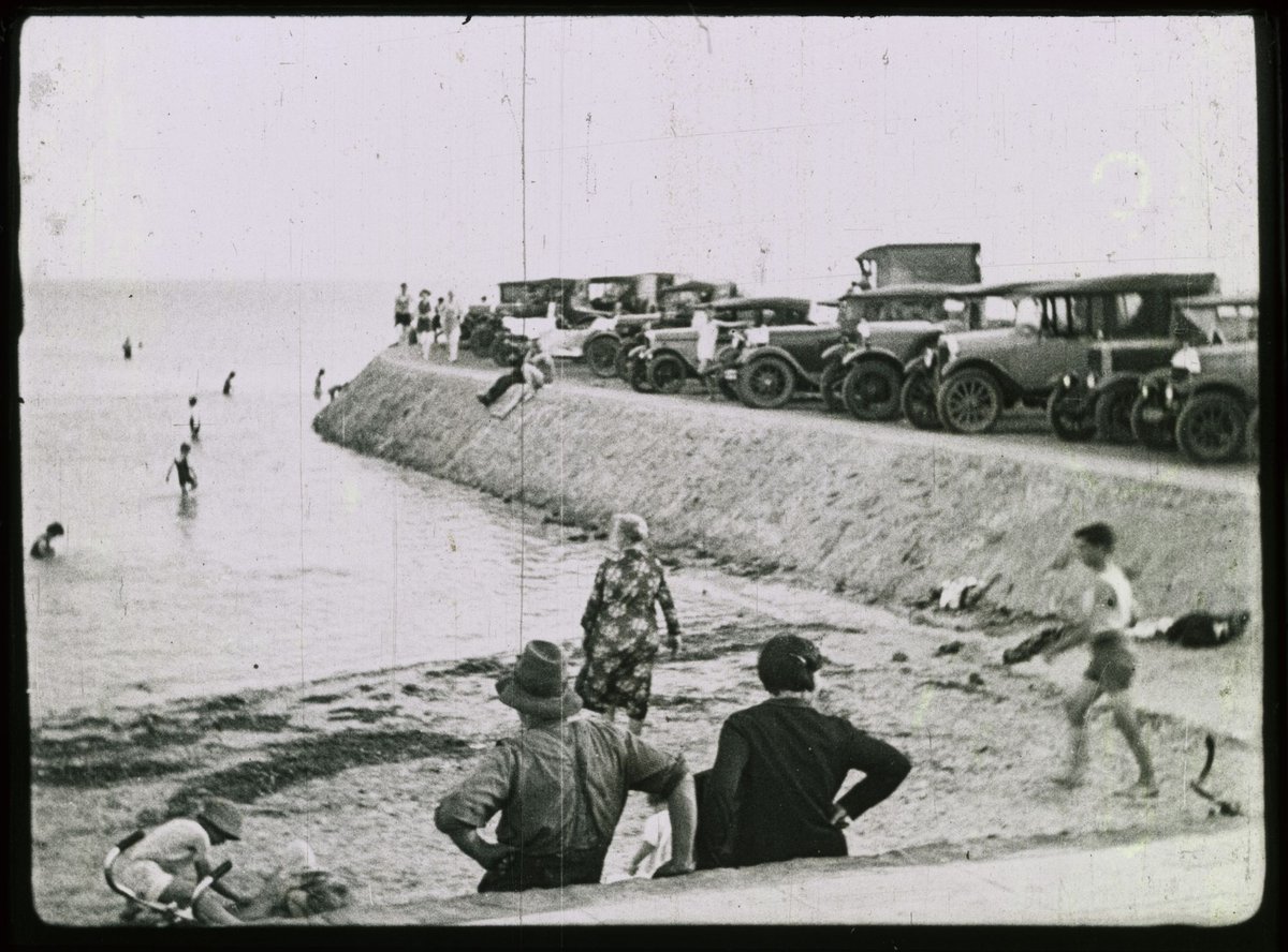 Six views of the beach, Williamstown, Victoria and the reclamation area (1930–34)