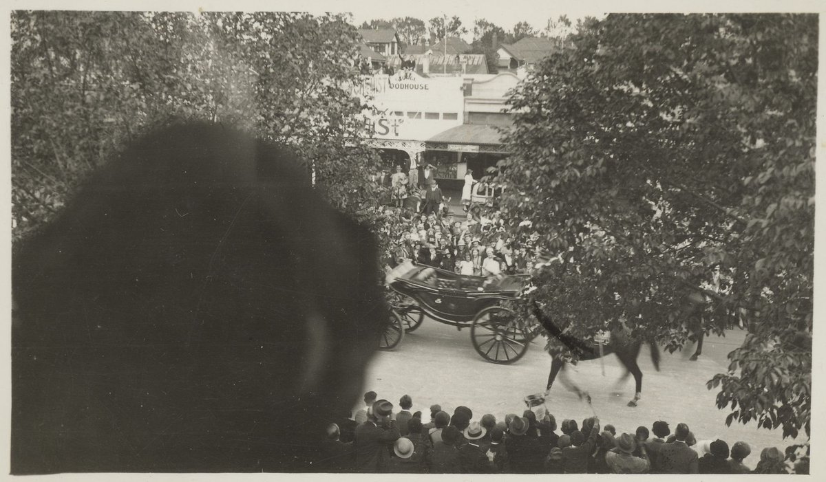 Fitzroy Street, St. Kilda during Duke of Gloucester's visit 1934, St Kilda