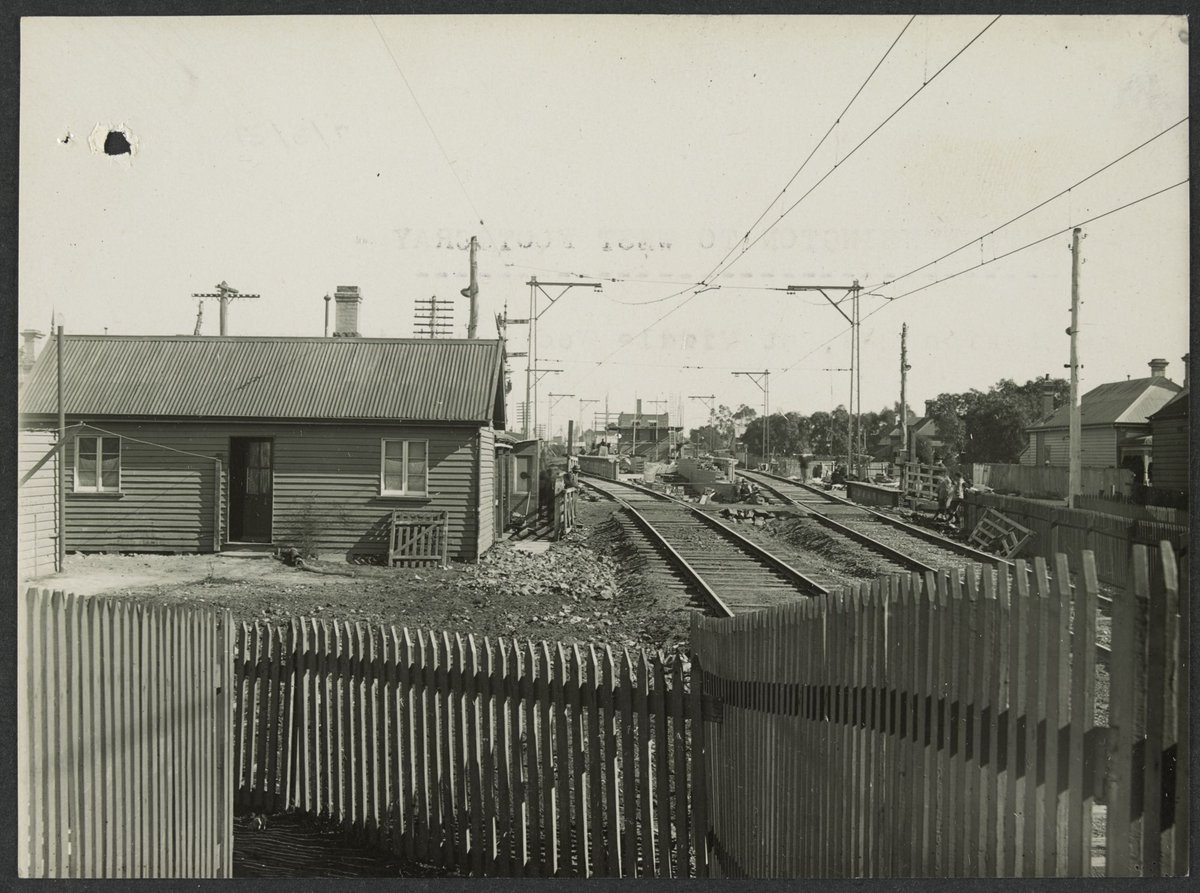 South Kensington to West Footscray, Middle Footscray Station (1927)
