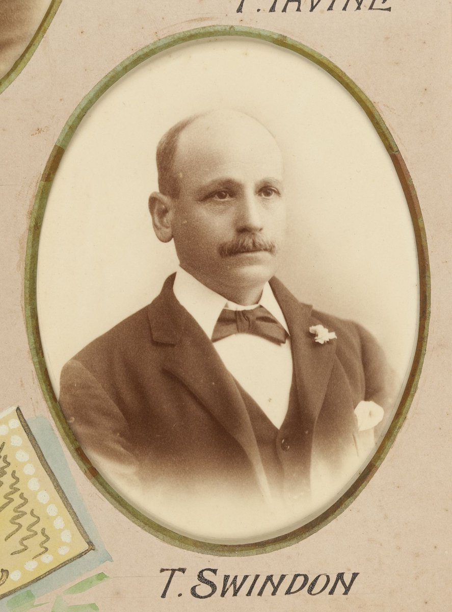 Framed photographs of Joseph Kilmartin and staff of the Camberwell Railway Station presented to Joseph Kilmartin Esq (1900)