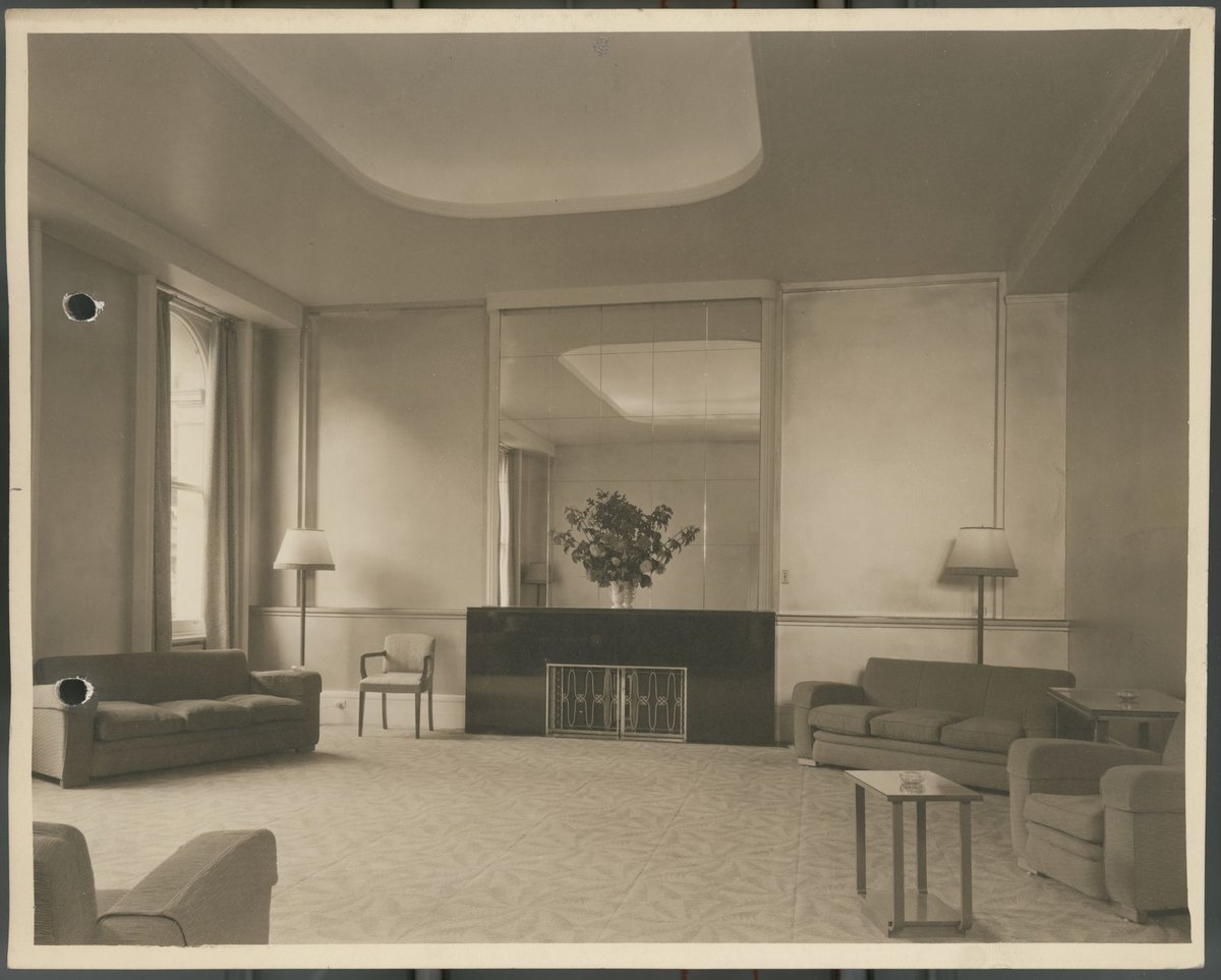 Reception room Menzies Hotel Melbourne Vic, Melbourne City (c. 1939)