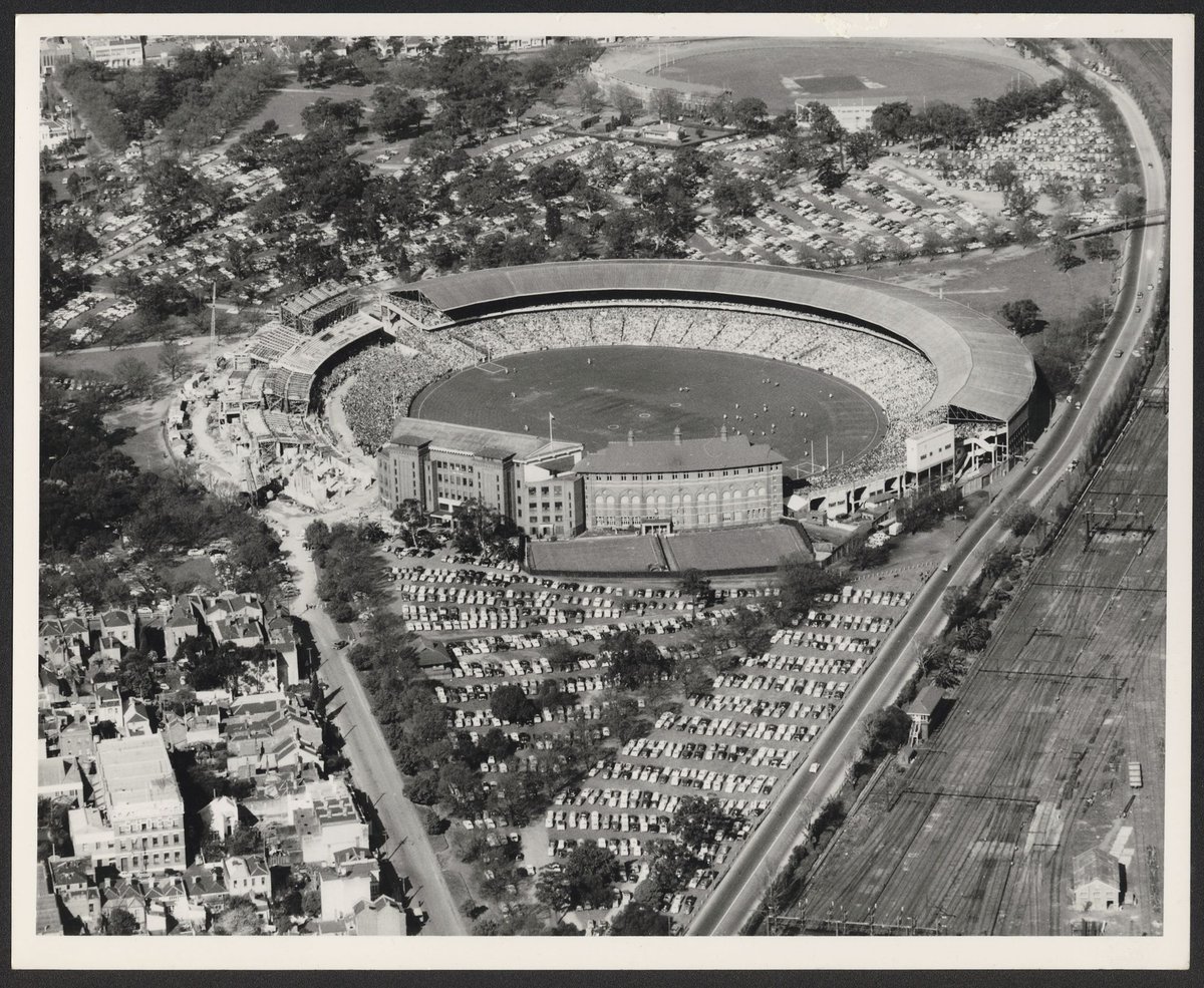Aerial views of the Melbourne Cricket Ground, East Melbourne (1952–54)
