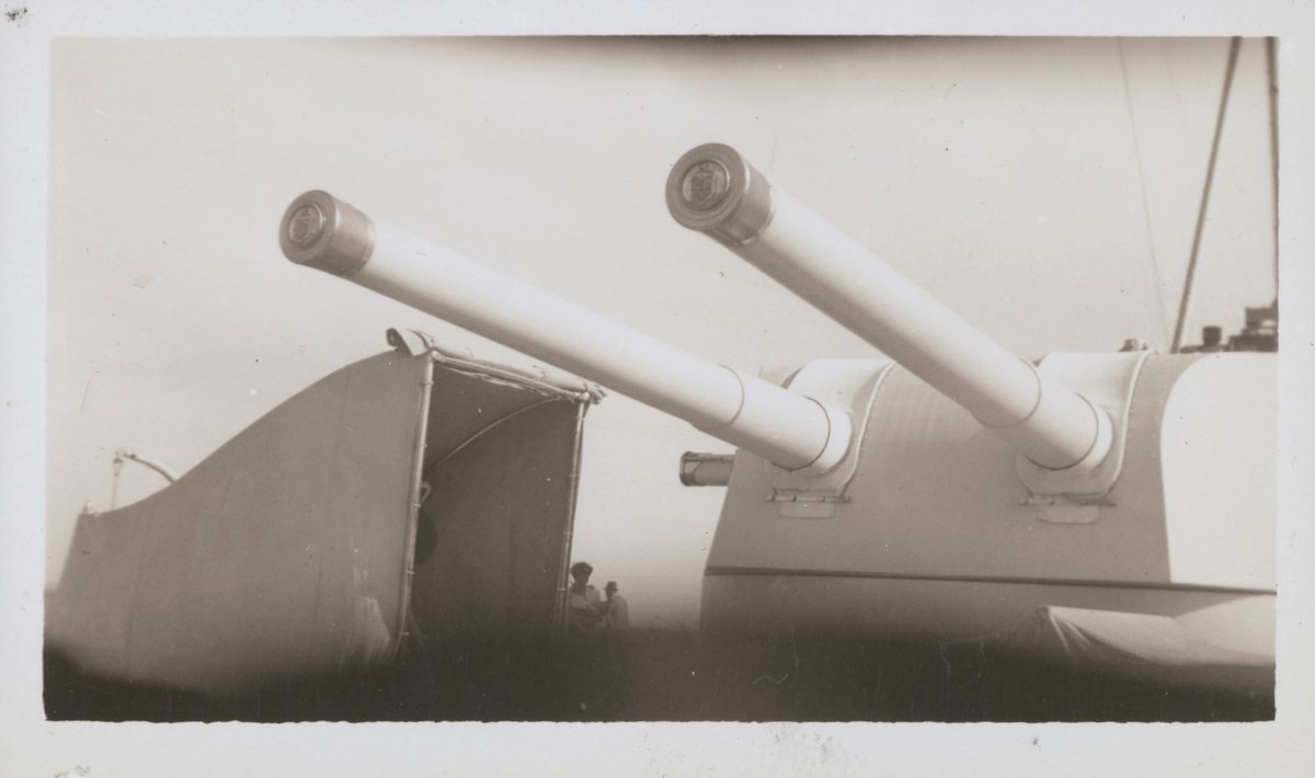 H.M.A.S. Australia in Port Phillip Bay (1946)