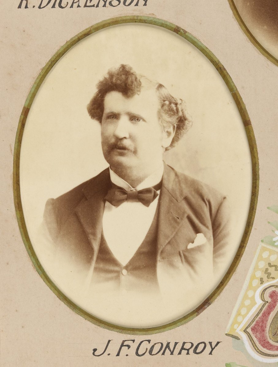 Framed photographs of Joseph Kilmartin and staff of the Camberwell Railway Station presented to Joseph Kilmartin Esq (1900)