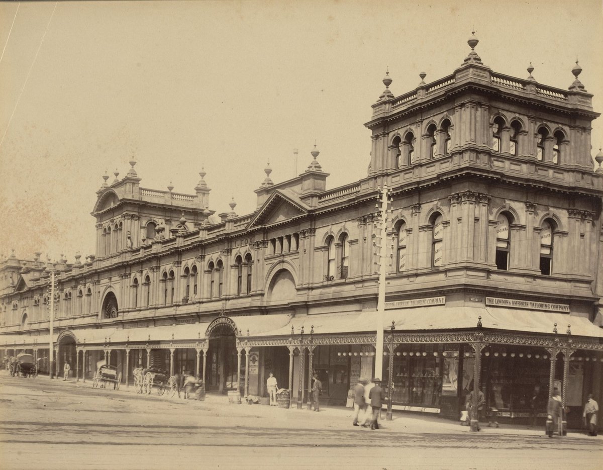 Eastern Market, Bourke Street East, south side, Melbourne City (1888?)