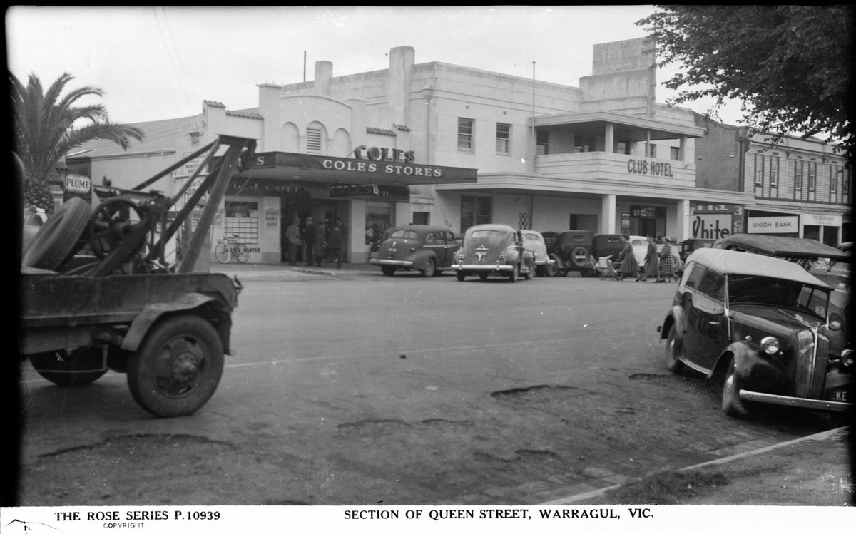 Section of Queen Street, Warragul, Vic, Melbourne City (1920–54)