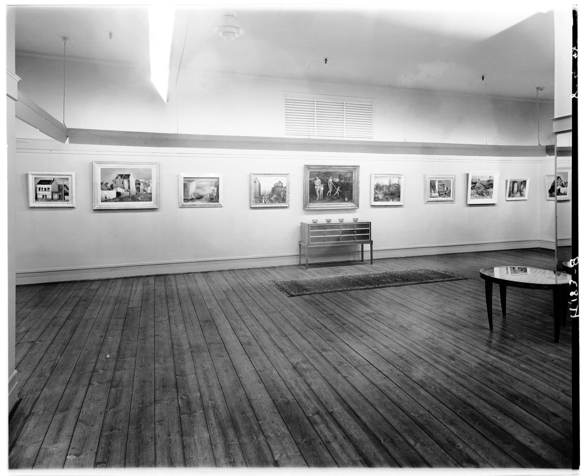 George Bell Tribute exhibition at Georges Gallery, 162 Collins Street, Melbourne, Melbourne City (1948)