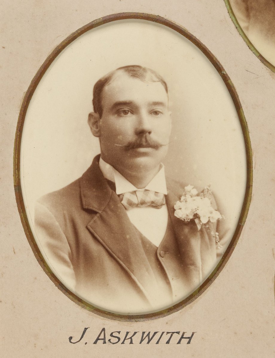 Framed photographs of Joseph Kilmartin and staff of the Camberwell Railway Station presented to Joseph Kilmartin Esq (1900)