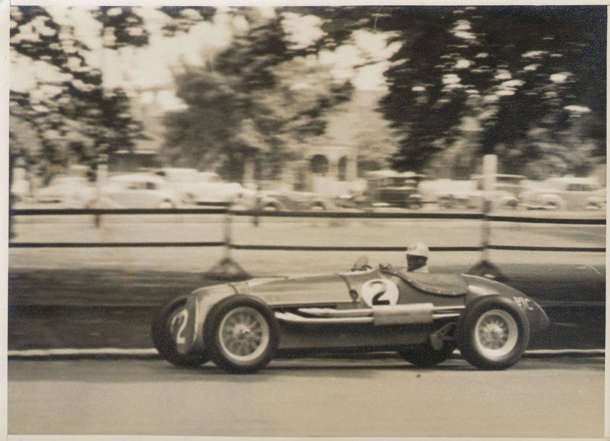 "Stan Jones, Maybach, Albert Park." (1953?)