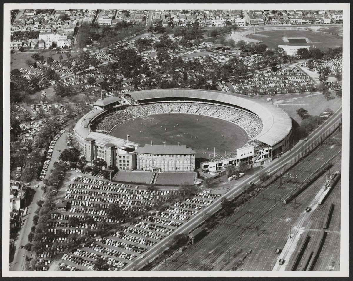 Aerial views of the Melbourne Cricket Ground, East Melbourne (1952–54)