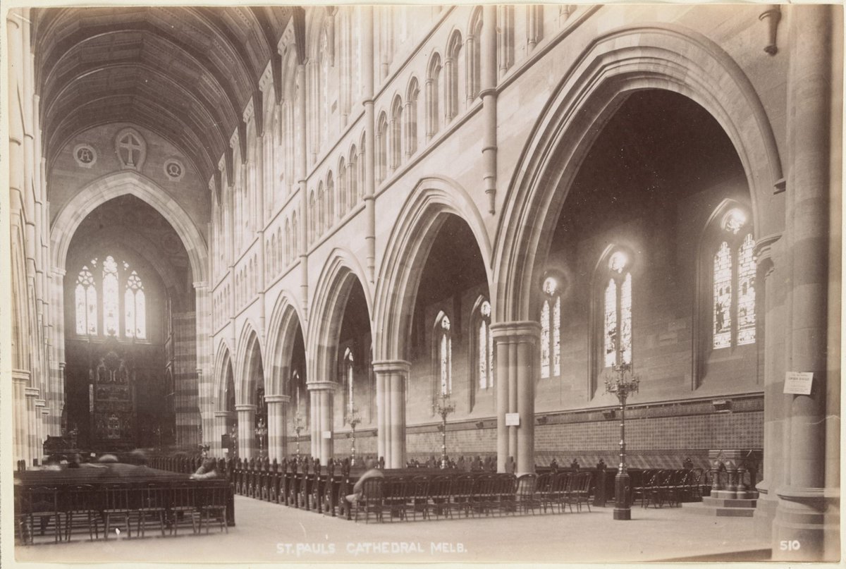 St Paul's Cathedral Melb[ourne - the nave], Melbourne City (1886–87)