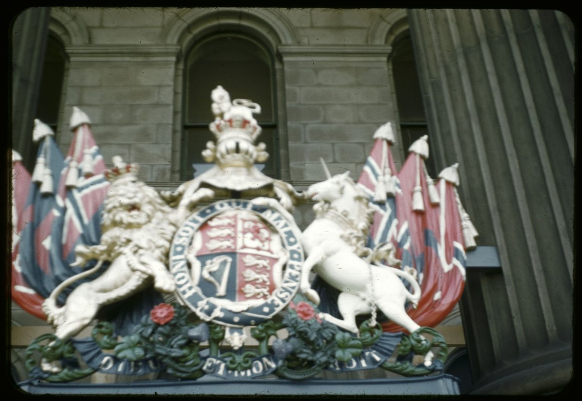 Coronation decorations in Melbourne, Victoria (1953)