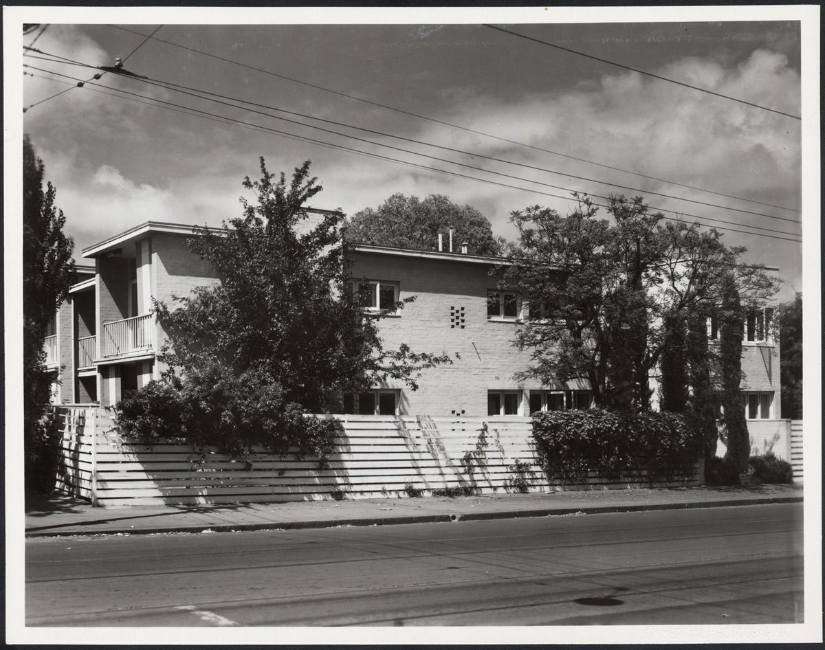 Clendon, batchelor flats, Armadale, Victoria (1939)