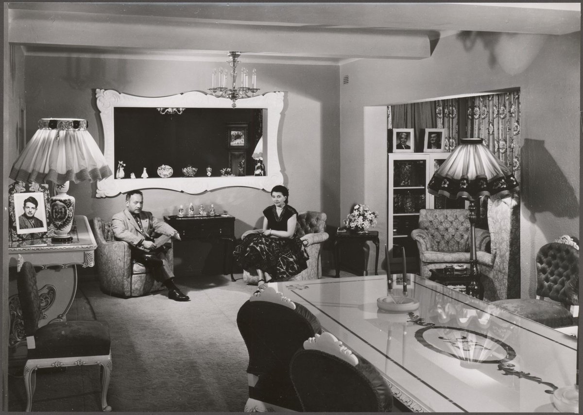 Interior of Mr. Stanley Korman's apartment, Queens Road, Albert Park (1953)