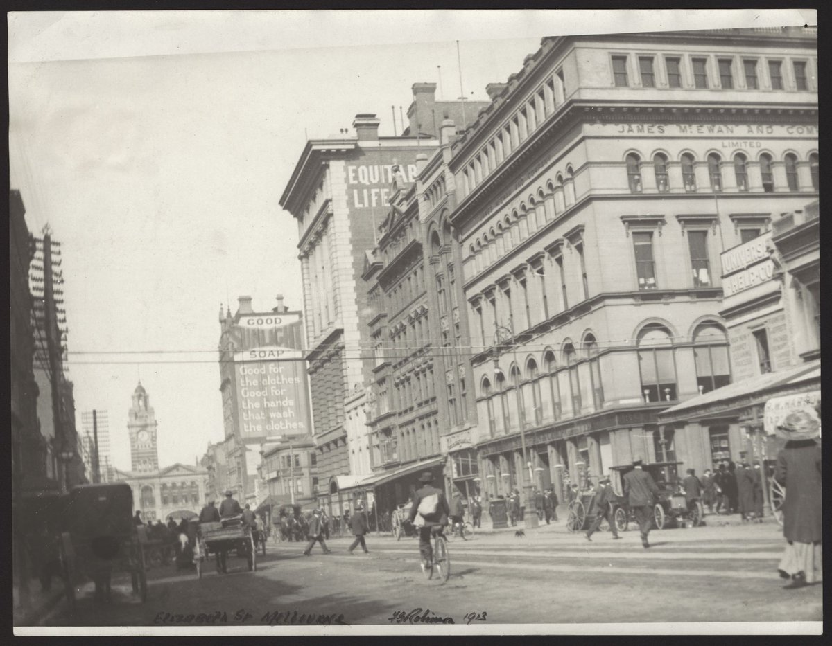 Elizabeth Street Melbourne, Melbourne City (1913)