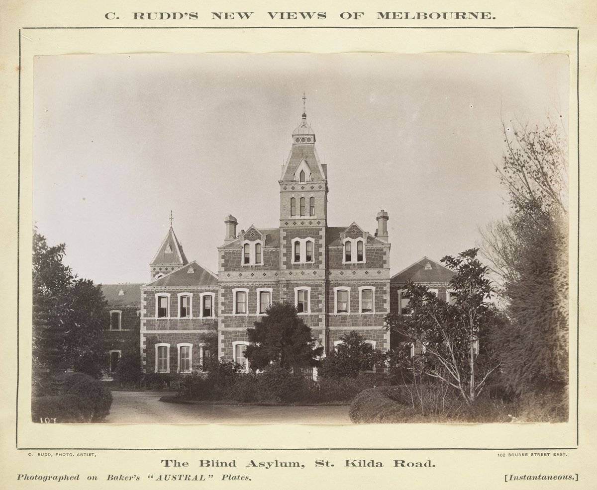 The Blind Asylum, St Kilda Road, Melbourne City (1898?)