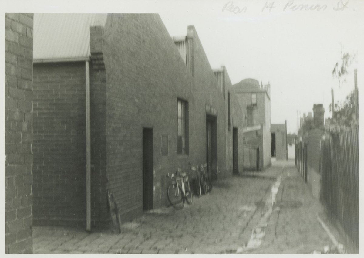"Perrins Street rear, South Melbourne" (1967)