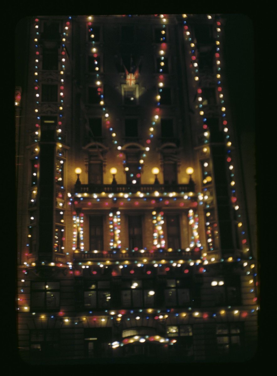 Coronation decorations in Melbourne, Victoria (1953)