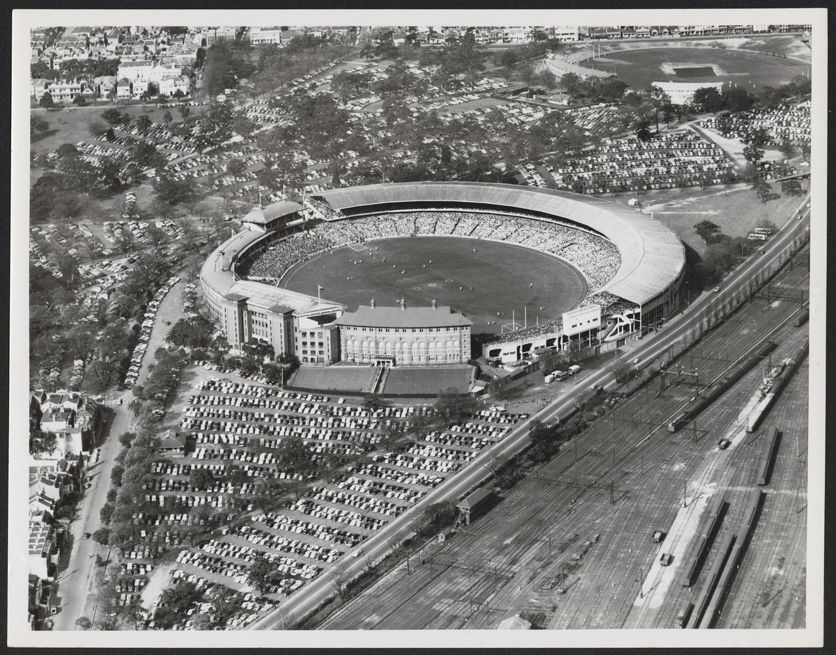 Aerial views of the Melbourne Cricket Ground, East Melbourne (1952–54)