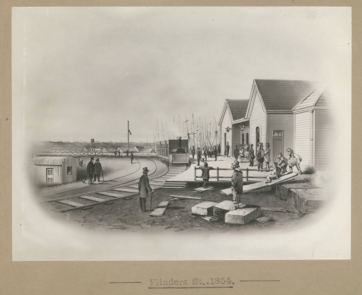 Flinders St. 1854, Melbourne City