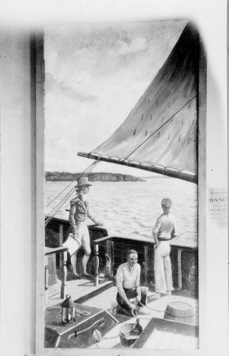 The painting at the Bar in Richmond Hotel of Lieut Grant discovering Portland Bay (1914–41)