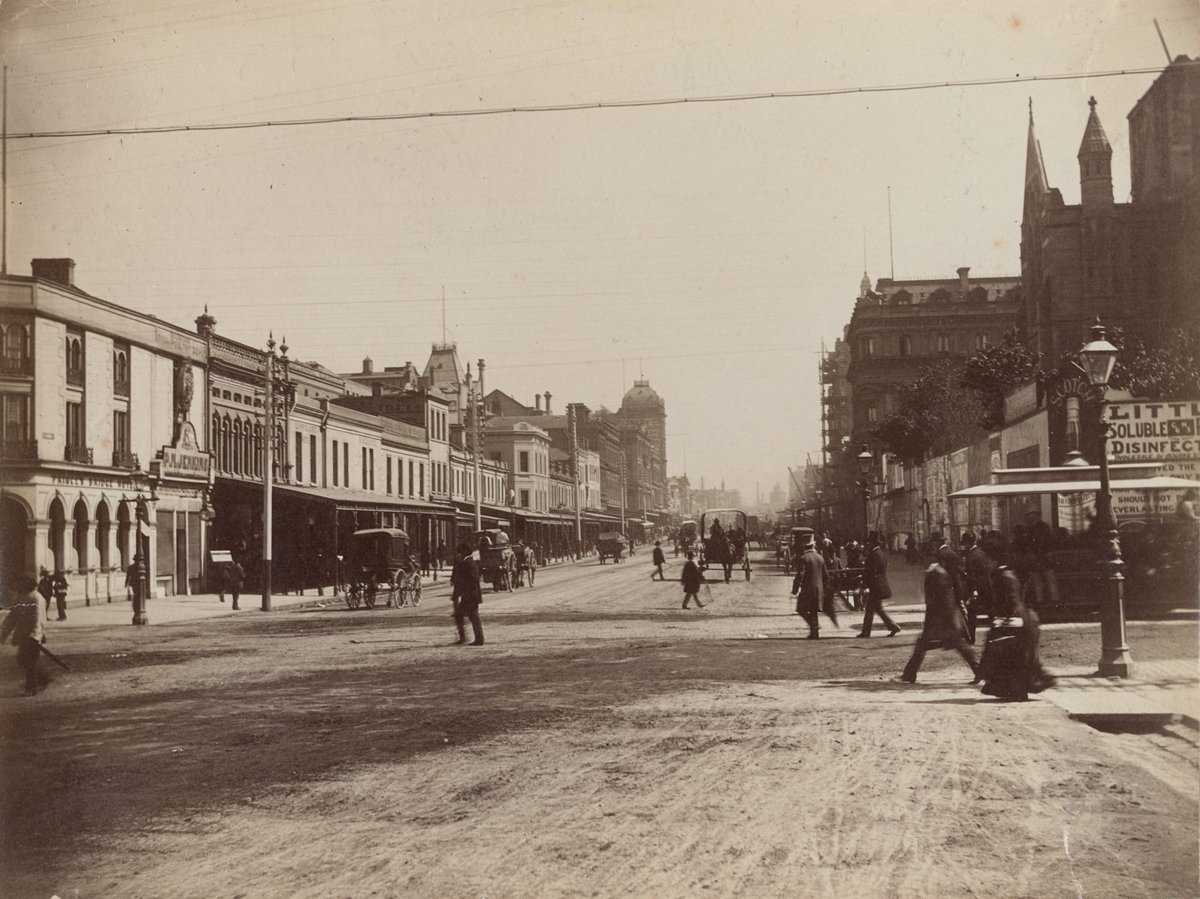 Swanston Street, Melbourne, Melbourne City (c. 1880)