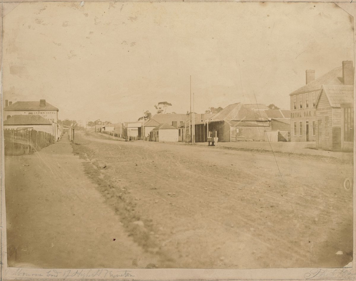 Kyneton. High Street from Melbourne end (c. 1861)