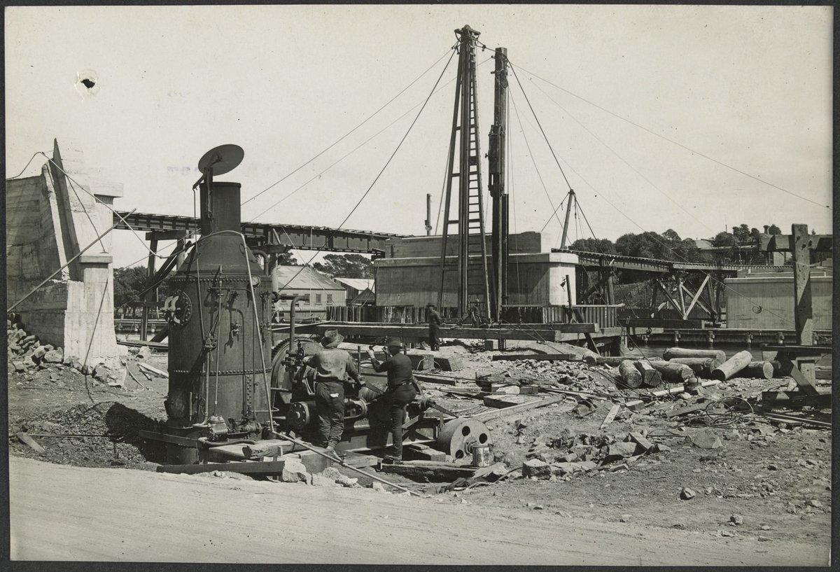 "South Kensington to West Footscray, bridge over the Maribyrnong River" (1927)